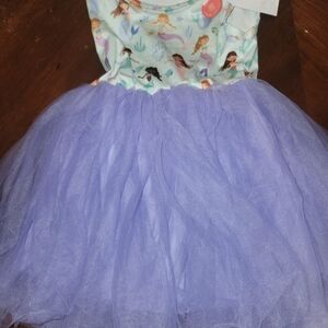 Mila & Rose Happy As A Clam Mermaid Tank Tutu Dress Toddler 2T
